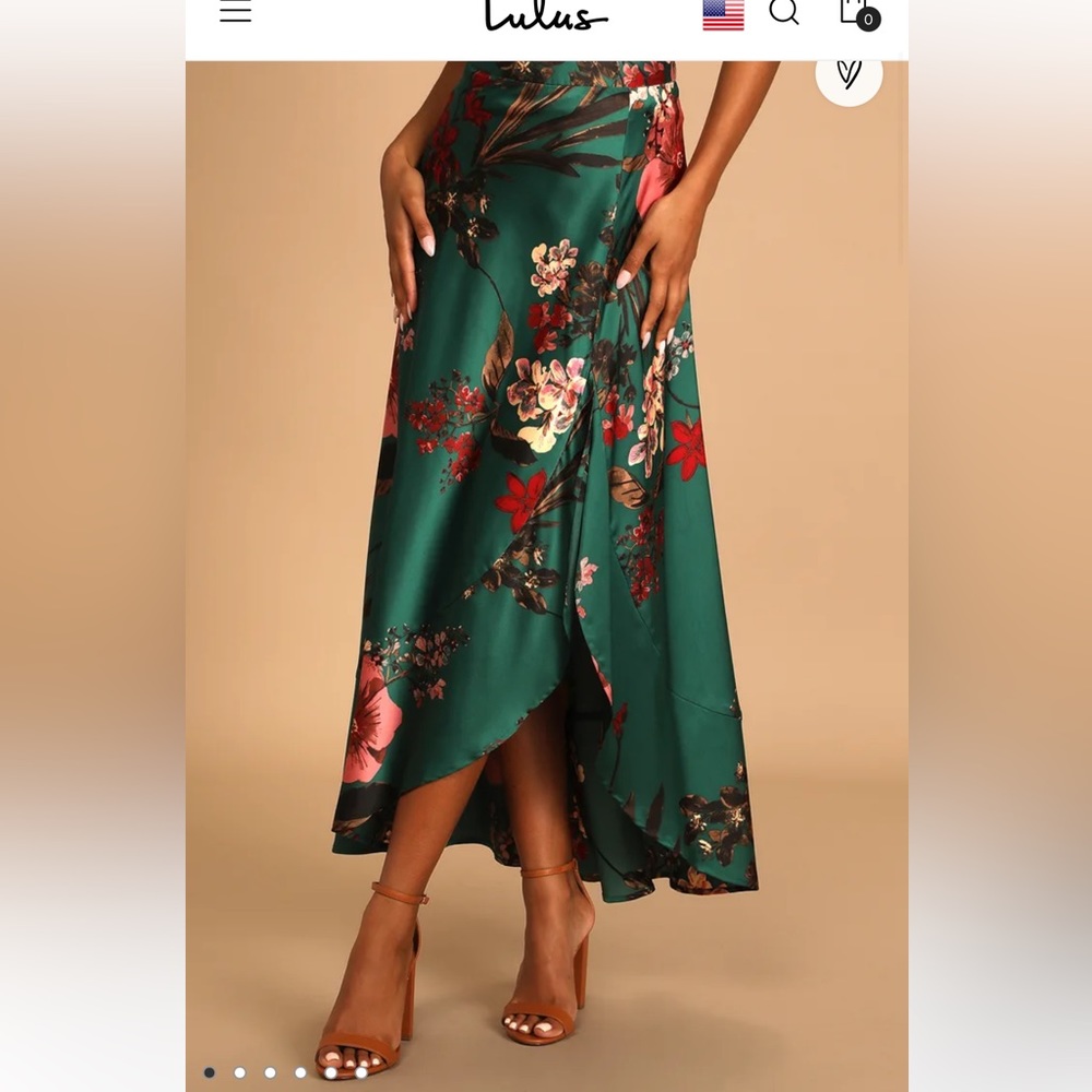 Women’s Lulu’s Satin Maxi Skirt -SZ Medium